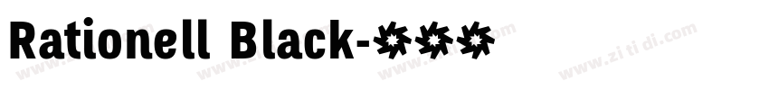 Rationell Black字体转换
